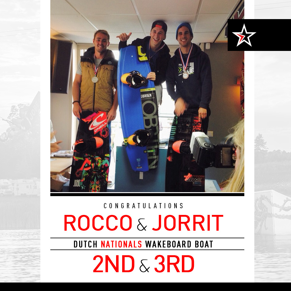 Rocco & Jorrit taking stage@ Dutch Nationals Wakeboard Boat!